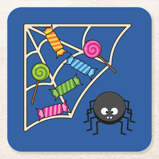 Porta-copo De Papel Quadrado Catcher Spider (Frente)