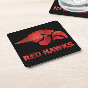 Porta-copo De Papel Quadrado Cedar Primavera Red Hawks #5