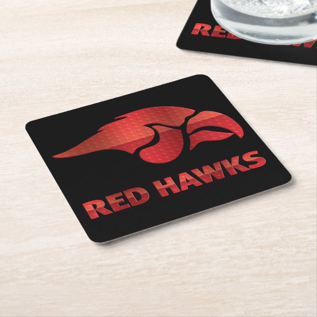 Porta-copo De Papel Quadrado Cedar Primavera Red Hawks #5 (Inclinado)