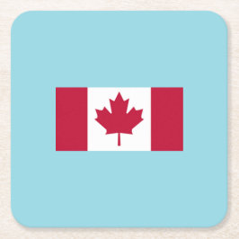 Porta-copo De Papel Quadrado Celebração do Dia do Canadá 