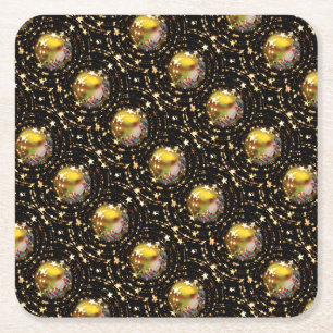 Porta-copo De Papel Quadrado Cena Natal Crib Natividade Balões estrelados