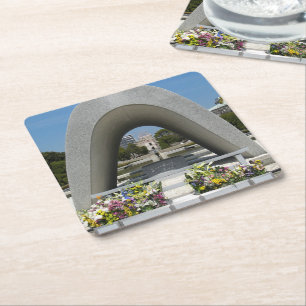 Porta-copo De Papel Quadrado Cenotaph Memorial Hiroshima