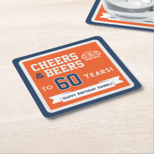 Porta-copo De Papel Quadrado Cervejas com Tema Esportivo e Brindes Festa de Ani