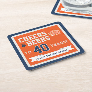 Porta-copo De Papel Quadrado Cervejas com Tema Esportivo e Brindes Festa de Ani