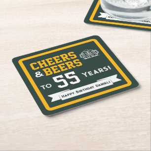 Porta-copo De Papel Quadrado Cervejas e Aplausos com Tema Esportivo para Festa 