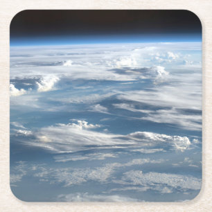 Porta-copo De Papel Quadrado Céus Nuvens Sobre O Sudão