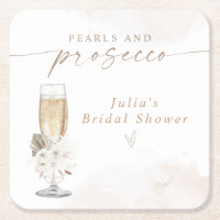 Chá de Bebê Floral Boho Pérolas e Prosecco JULIA