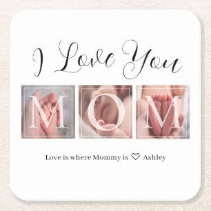 Porta-copo De Papel Quadrado Chá de fraldas