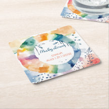 Chá de fraldas BOHO de Cubo Personalizado