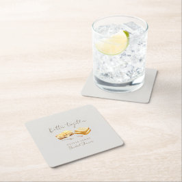 Porta-copo De Papel Quadrado Chá de panela chic