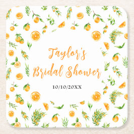 Porta-copo De Papel Quadrado Chá de panela de citrinos de laranjas