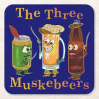Chalaça engraçada três Muskebeers da cerveja