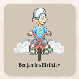 Porta-copo De Papel Quadrado Chamando Todos os Bikers