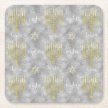 Porta-copo De Papel Quadrado Chanukah Elegant Menorahs<br><div class="desc">"Chanukah Elegant Menorahs, Portas copos de Papel Quadrado" estão prontos para ajudá-lo a começar sua festa! Obrigados para parar e comprar. Muito apreciado! Todas as minhas designs podem ser transferidas para outros produtos Zazzle. Verifique sempre a visualização para ter certeza de que você ajustou o ajustado perfeito! Envie-me uma mensagem...</div>