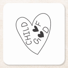 Porta-copo De Papel Quadrado Child of God