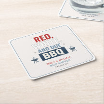 Churrasco Vermelho Branco e Devido para Chás de Be