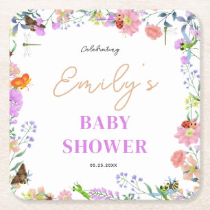 Porta-copo De Papel Quadrado Chuva de Amor Baby Shower