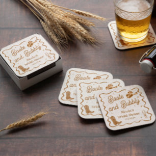 Porta-copo De Papel Quadrado Chuva de Arroz de Botas e Bolhas