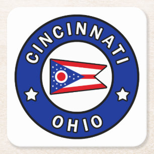 Porta-copo De Papel Quadrado Cincinnati Ohio