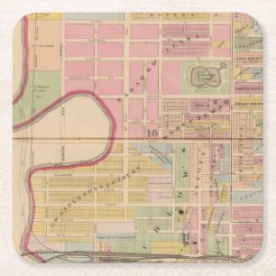 Porta-copo De Papel Quadrado Cincinnati, Ohio 2