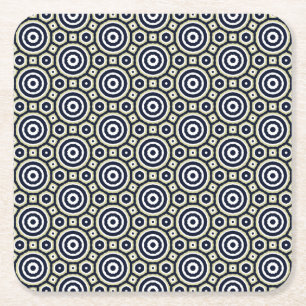 Porta-copo De Papel Quadrado Círculos