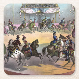 Porta-copo De Papel Quadrado Circus Grand Finale, 1872.