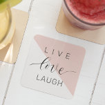 Porta-copo De Papel Quadrado Citação de Motivação Positiva do Amor ao Vivo Mode<br><div class="desc">Citação de Motivação Positiva do Amor ao Vivo Moderno</div>