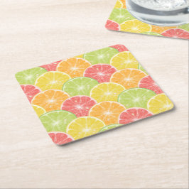 Porta-copo De Papel Quadrado Citrus Slices