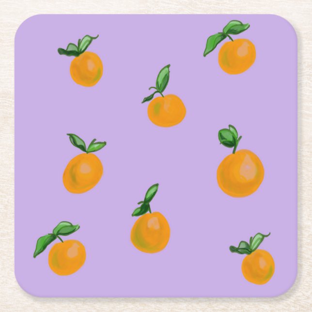 Porta-copo De Papel Quadrado Citrus Studio I (Frente)