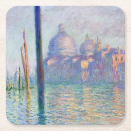 Porta-copo De Papel Quadrado Claude Monet - Grande Canal, Veneza