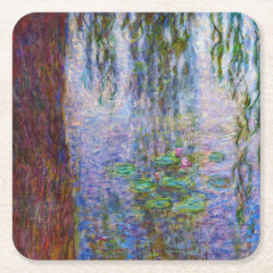Porta-copo De Papel Quadrado Claude Monet - Nenúfares