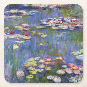 Porta-copo De Papel Quadrado Claude Monet - Nenúfares / Nymphéas
