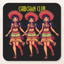PORTA-COPO DE PAPEL QUADRADO CLUBE CHIBCHAN