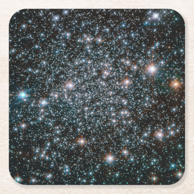 Porta-copo De Papel Quadrado Cluster Hubble Heavy Metal Stars (Frente)