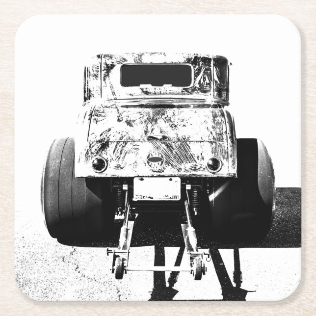 Porta-copo De Papel Quadrado Coasters de Bebida de Papel (Frente)