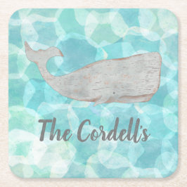 Porta-copo De Papel Quadrado Coasters personalizado para o Bar de ananás