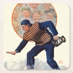 Porta-copo De Papel Quadrado Cofre forte na placa