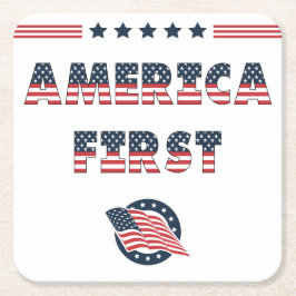 Porta-copo De Papel Quadrado Coleção do Partido das Eleições dos EUA!