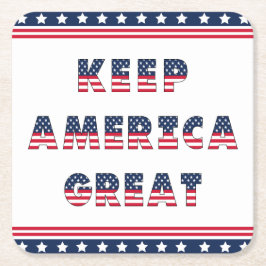 Porta-copo De Papel Quadrado Coleção do Partido das Eleições dos EUA!