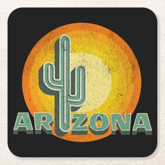Porta-copo De Papel Quadrado Coletor solar com Arizona (Frente)
