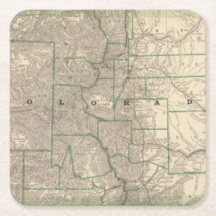 Porta-copo De Papel Quadrado Colorado 12