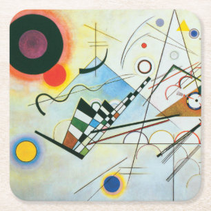 Porta-copo De Papel Quadrado Composição VIII por Wassily Kandinsky