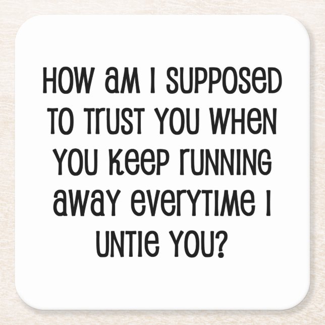 Porta-copo De Papel Quadrado Confiança (Frente)