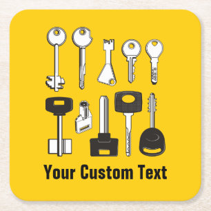 Porta-copo De Papel Quadrado Conjunto de Chaves