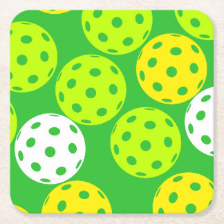 Porta-copo De Papel Quadrado Conjunto de Pires Coloridos para Pickleball