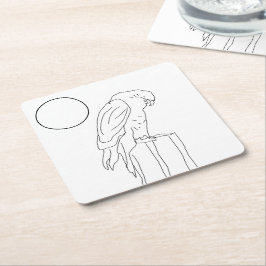 Porta-copo De Papel Quadrado Conjunto de Portas copos de Papel - Falcão para Co