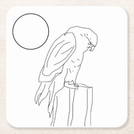 Porta-copo De Papel Quadrado Conjunto de Portas copos de Papel - Falcão para Co