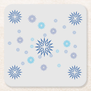 Porta-copo De Papel Quadrado Conjunto de portas copos - Estrelas brilhantes