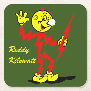 Porta-copo De Papel Quadrado Conjunto de Portas copos Reddy Kilowatt Muito Dive
