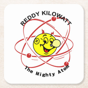 Porta-copo De Papel Quadrado Conjunto de Portas copos Reddy Kilowatt Muito Dive
